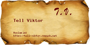 Tell Viktor névjegykártya