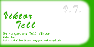 viktor tell business card